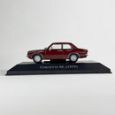 Miniatura Carros Clássicos do Brasil Nacional Chevette SL 1979 Vinho Escala 1:43