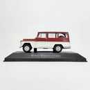 Miniatura Carros Clássicos do Brasil Nacional Rural Willys (1968) Vermelha Escala 1:43