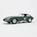 Miniatura Antiga Clássica Jaguar E-Type Verde Escala 1:24