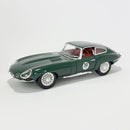 Miniatura Antiga Clássica Jaguar E-Type Verde Escala 1:24