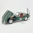 Miniatura Antiga Clássica Jaguar E-Type Verde Escala 1:24