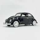 Miniatura Antiga Clássica Nacional Volkswagen Fusca Preto Escala 1:24