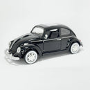 Miniatura Antiga Clássica Nacional Volkswagen Fusca Preto Escala 1:24