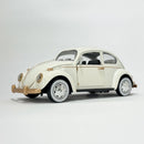 Miniatura Antiga Clássica Nacional Volkswagen Fusca Branco Escala 1:24