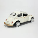 Miniatura Antiga Clássica Nacional Volkswagen Fusca Branco Escala 1:24