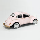 Miniatura Antiga Clássica Nacional Volkswagen Fusca Rosa Escala 1:24