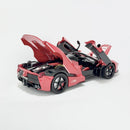 Miniatura Esportivo de Corrida Ferrari LaFerrari Aperta Vermelha Escala 1:24