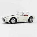 Miniatura Antiga Clássica Ford Shelby Cobra 427 1965 Branco Escala 1:24