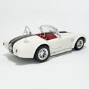 Miniatura Antiga Clássica Ford Shelby Cobra 427 1965 Branco Escala 1:24