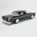 Miniatura Antigo Clássico Chrysler C300 1955 Preto Escala 1:24