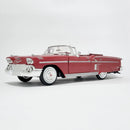 Miniatura Antiga Clássica Chevrolet Impala 1958 Vermelha Nacional Escala 1:24