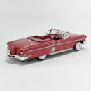 Miniatura Antiga Clássica Chevrolet Impala 1958 Vermelha Nacional Escala 1:24