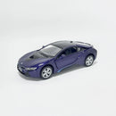 Miniatura Esportiva BMW i8 Roxa Escala 1:36