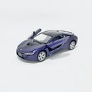 Miniatura Esportiva BMW i8 Roxa Escala 1:36