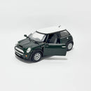 Miniatura Esportiva Nacional Mini Cooper S Verde Escala 1:36
