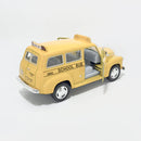 Miniatura Antiga Clássica Ônibus Escolar Chevrolet Suburban 1950 Amarela Escala 1:36