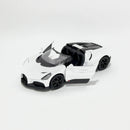 Miniatura Esportivo de Corrida Bugatti Mistral Branco Escala 1:36