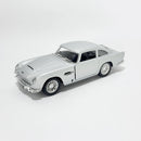 Miniatura Antiga Clássica Esportiva Aston Martin DB5 1963 Prata Escala 1:36