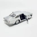 Miniatura Antiga Clássica Esportiva Aston Martin DB5 1963 Prata Escala 1:36