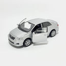 Miniatura Antiga Clássica Nacional Toyota Corolla 2010 Prata Escala 1:36
