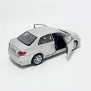 Miniatura Antiga Clássica Nacional Toyota Corolla 2010 Prata Escala 1:36