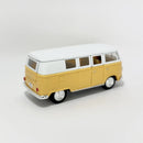 Miniatura Antiga Clássica Nacional Volkswagen Kombi Classical Bus 1962 Amarela Escala 1:36