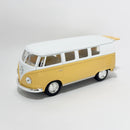 Miniatura Antiga Clássica Nacional Volkswagen Kombi Classical Bus 1962 Amarela Escala 1:36