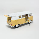 Miniatura Antiga Clássica Nacional Volkswagen Kombi Classical Bus 1962 Amarela Escala 1:36