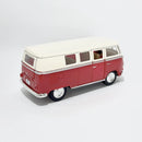 Miniatura Volkswagen Kombi Vermelha Teto Creme Escala 1:36