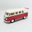 Miniatura Volkswagen Kombi Vermelha Teto Creme Escala 1:36