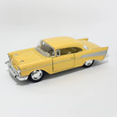 Miniatura Antigo Clássico Chevrolet Bel Air 1957 Amarelo Escala 1:36