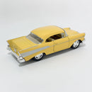 Miniatura Antigo Clássico Chevrolet Bel Air 1957 Amarelo Escala 1:36