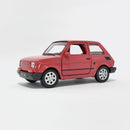 Miniatura Antiga Clássica Fiat 126 Vermelho Escala 1:36
