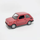 Miniatura Antiga Clássica Fiat 126 Vermelho Escala 1:36