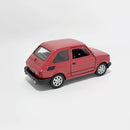 Miniatura Antiga Clássica Fiat 126 Vermelho Escala 1:36