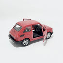 Miniatura Antiga Clássica Fiat 126 Vermelho Escala 1:36