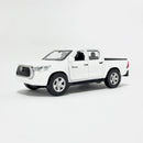 Miniatura Nacional Caminhonete Toyota Hilux Branca Escala 1:36