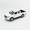 Miniatura Nacional Caminhonete Toyota Hilux Branca Escala 1:36