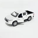 Miniatura Nacional Caminhonete Toyota Hilux Branca Escala 1:36