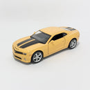 Miniatura Esportivo Nacional Chevrolet Camaro 2010 Amarelo Escala 1:36