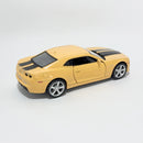 Miniatura Esportivo Nacional Chevrolet Camaro 2010 Amarelo Escala 1:36
