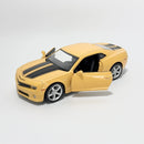 Miniatura Esportivo Nacional Chevrolet Camaro 2010 Amarelo Escala 1:36
