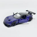 Miniatura Aston Martin Vulcan Roxo Escala 1:36