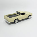Miniatura Antiga Clássica Chevrolet El Camino 1965 Creme Escala 1:36