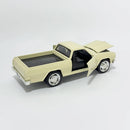 Miniatura Antiga Clássica Chevrolet El Camino 1965 Creme Escala 1:36