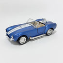 Miniatura Antigo Clássico Ford Shelby Cobra 427 1965 Azul Escala 1:36