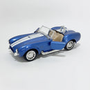 Miniatura Antigo Clássico Ford Shelby Cobra 427 1965 Azul Escala 1:36