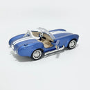 Miniatura Antigo Clássico Ford Shelby Cobra 427 1965 Azul Escala 1:36