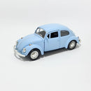 Miniatura Antigo Clássico Nacional Volkswagen Fusca Beetle Abre Capô Azul Bebê Escala 1:36