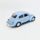 Miniatura Antigo Clássico Nacional Volkswagen Fusca Beetle Abre Capô Azul Bebê Escala 1:36